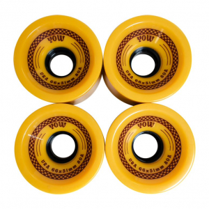 Yow Ura 66mm 80a Surfskate Wheels (Mustard)